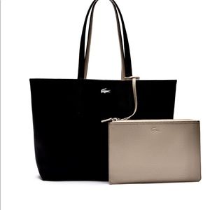 Lacoste Neverfull ToteEmbossedSilverLogoReversible